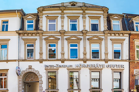 Gebäude der Firma Hörgeräte Geuter in Coburg